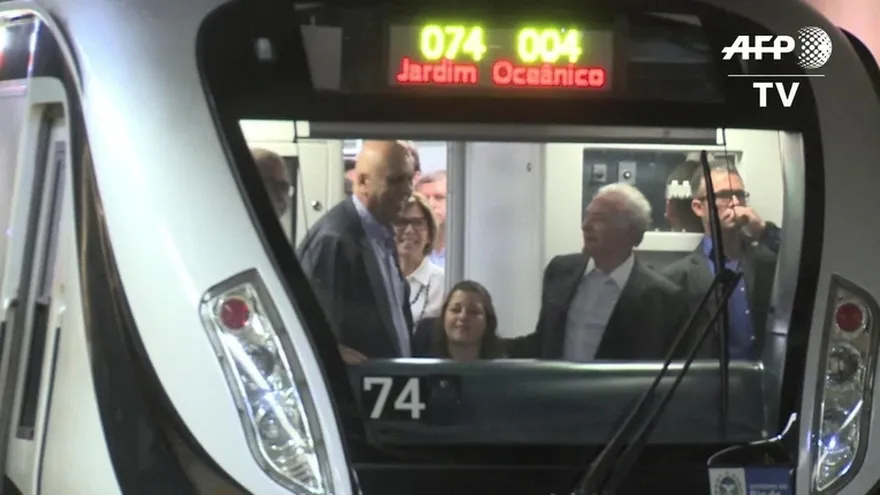 Michel Temer inauguró el metro olímpico de Río