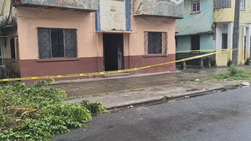 Viviendas afectadas en el Casco Antiguo de Colón