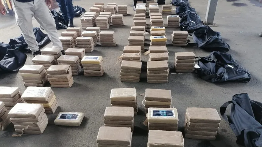 Droga decomisada por las autoridades.