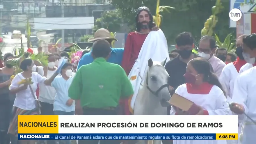 Conmemoran Domingo de Ramos en Santiago de Veraguas