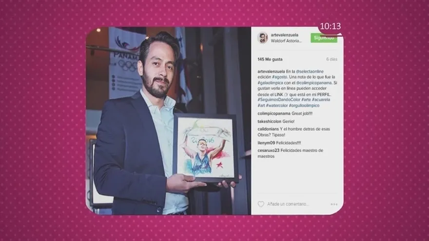 Arte Valenzuela con acuarela y tinta china