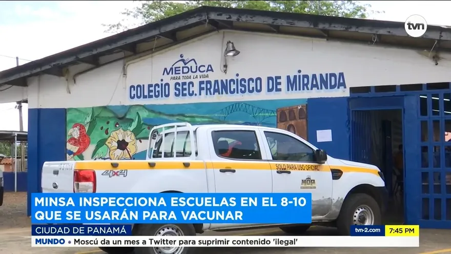 Minsa inspecciona unos15 planteles del circuito 8-10 para la vacunación