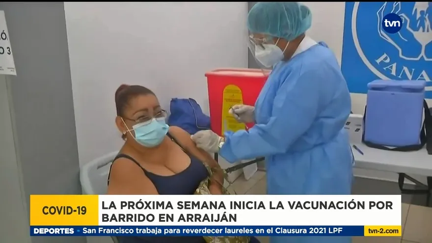 Jornada de vacunación por barrido en Arraiján