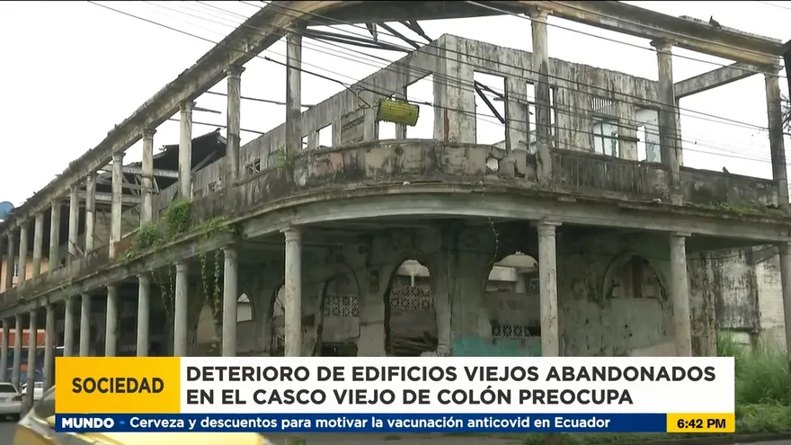 En franco deterioro, el casco antiguo de Colón