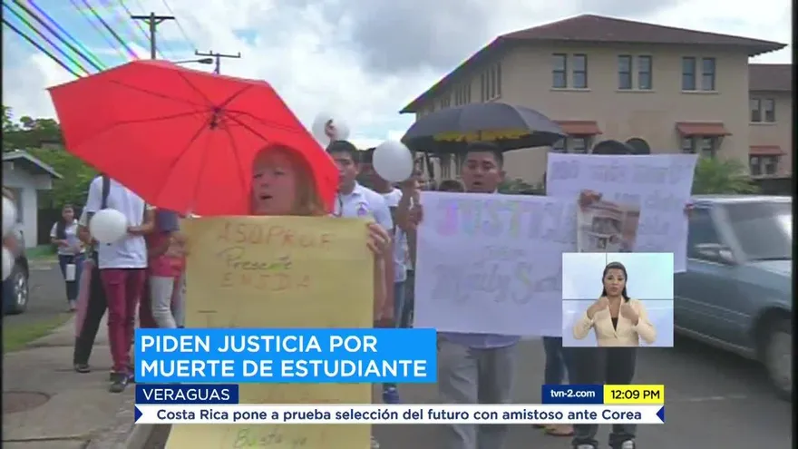 Protestan en Veraguas por muerte de estudiante normalista