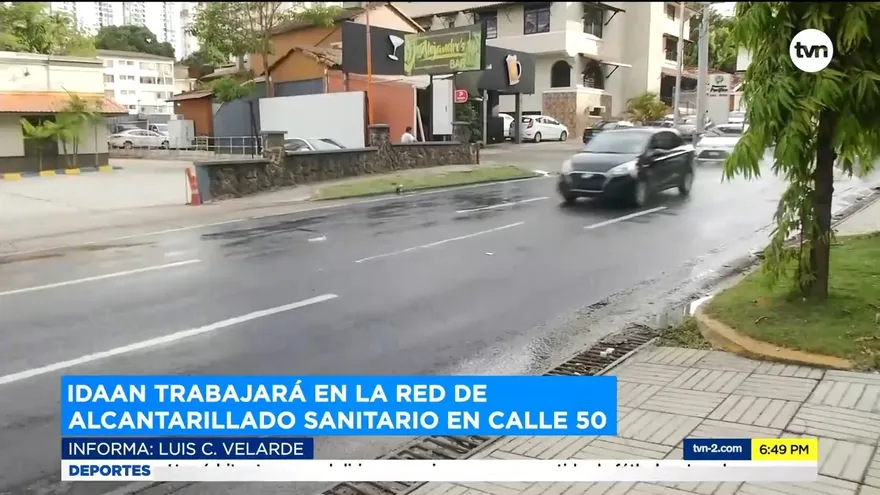 Trabajos en línea sanitaria en Calle 50