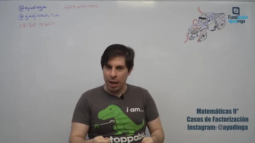 Ayudinga Matemáticas 9° - Casos de Factorización (Repaso) Parte V 8 de abril de 2020