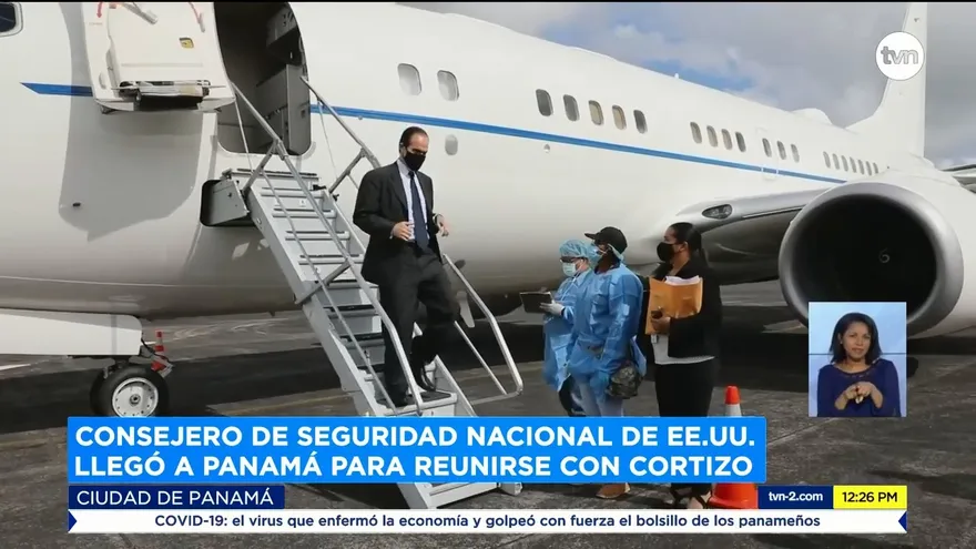 Inicia visita en Panamá del Consejero de Seguridad Nacional de EEUU