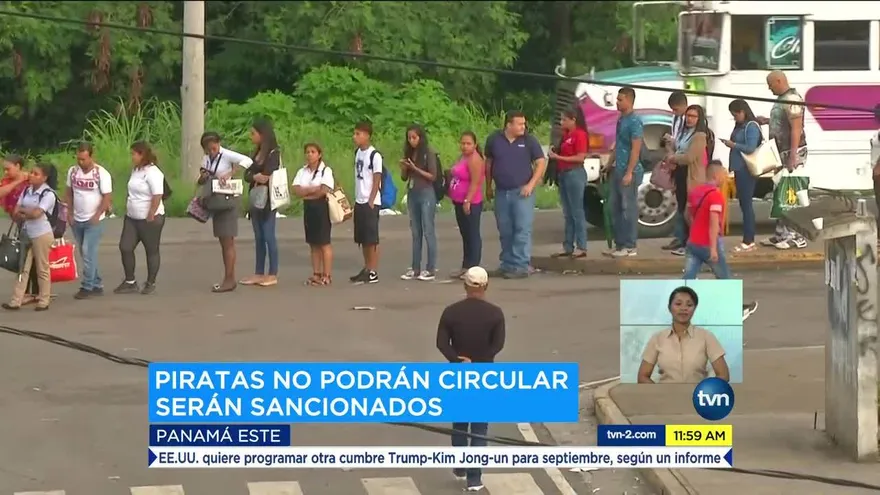 Buses piratas no podrán circular en Panamá Este