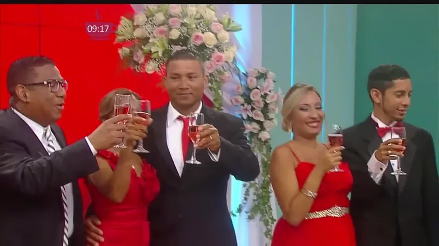 Boda civil. Por primera  vez en la TV panameña