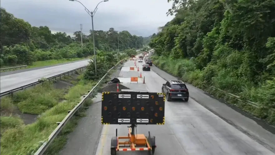 Reparación de vía Centenario