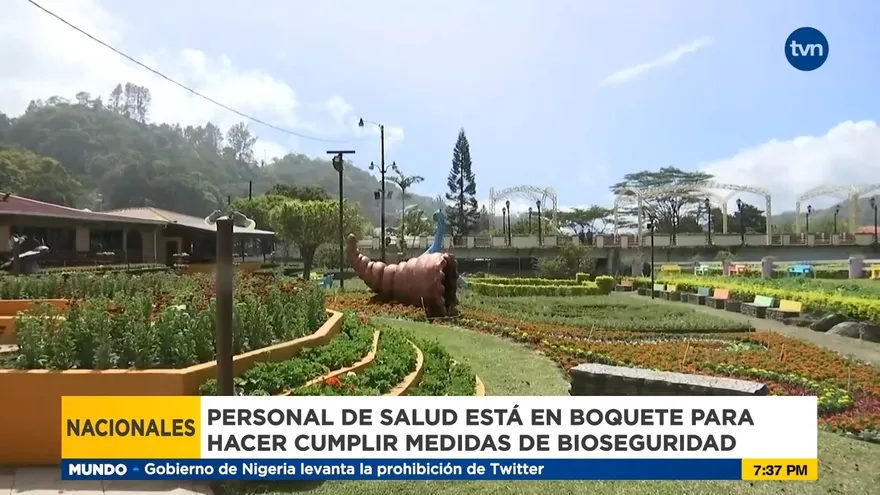 Equipos de salud en la Feria de Boquete