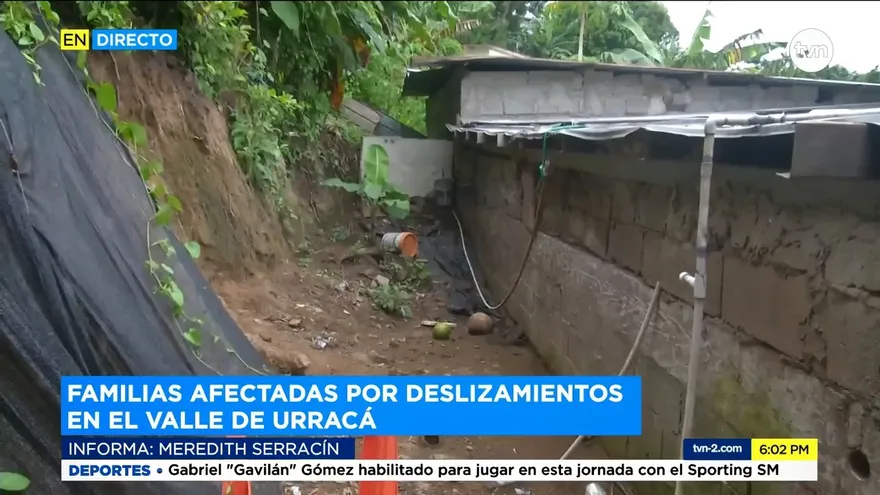 En el Valle de Urraca, familias afectadas por deslizamientos de tierras