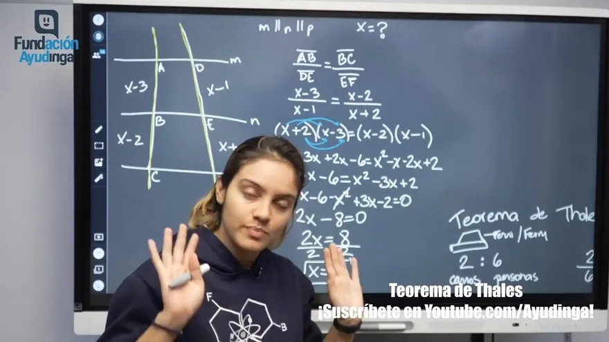 Ayudinga Matemáticas 10° - Teorema de Thales - Problemas de Ejemplo (Parte II) 5 de junio de 2020