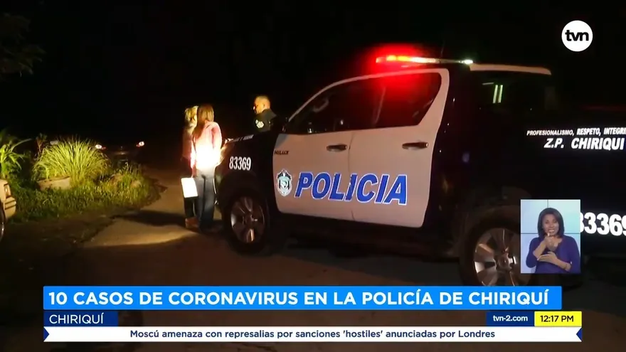 Policía Nacional tiene 10 casos de agentes con COVID-19 en Chiriquí