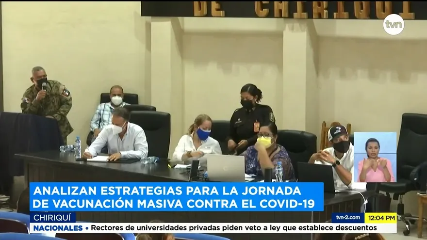 Gobiernos locales en Chiriquí son claves para las jornadas de vacunación contra el COVID-19