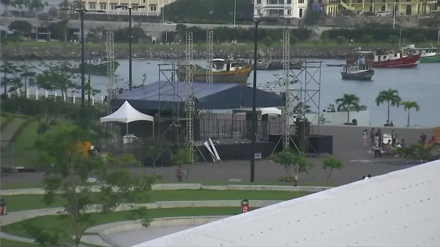 Continúan preparativos para actos del Canal ampliado en la Cinta Costera