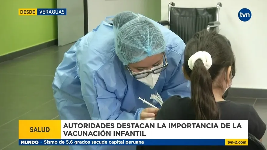 Primer día de vacunación pediátrica en Veraguas