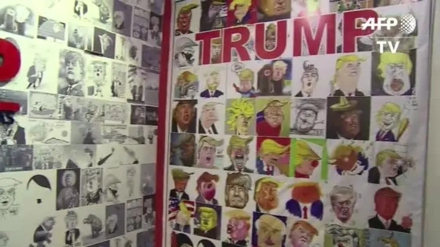 Trump se vuelve caricatura en la Ciudad de México