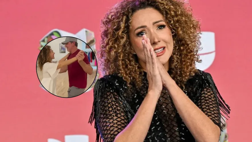 Erika Ender, cantautora y en una burbuja se observa bailando con su esposo