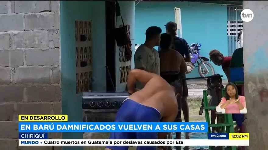 Damnificados en Barú vuelven a sus casas para verificar los daños