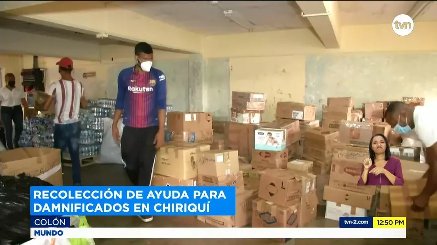 Continúa recolecta de ayuda en Colón para damnificados en Chiriquí