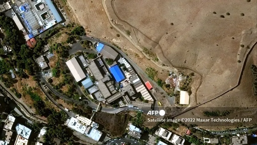 Imágen satelital de la prisión de Evin en Irán