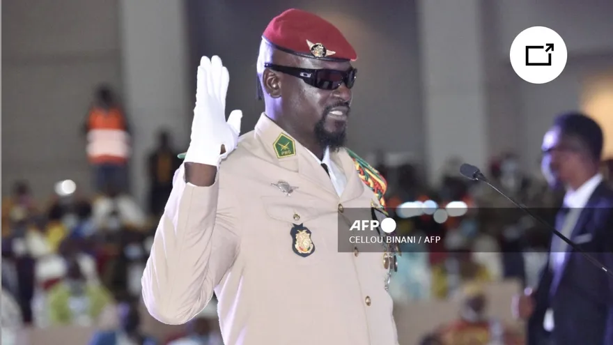 Mamadi Doumbouya, presidente de Guinea