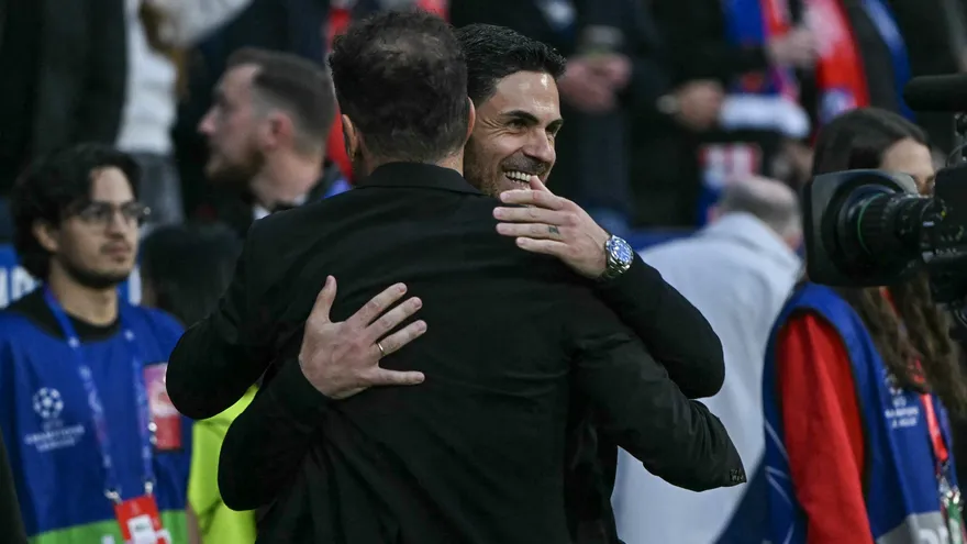 Mikel Arteta y Diego Pablo Simeone