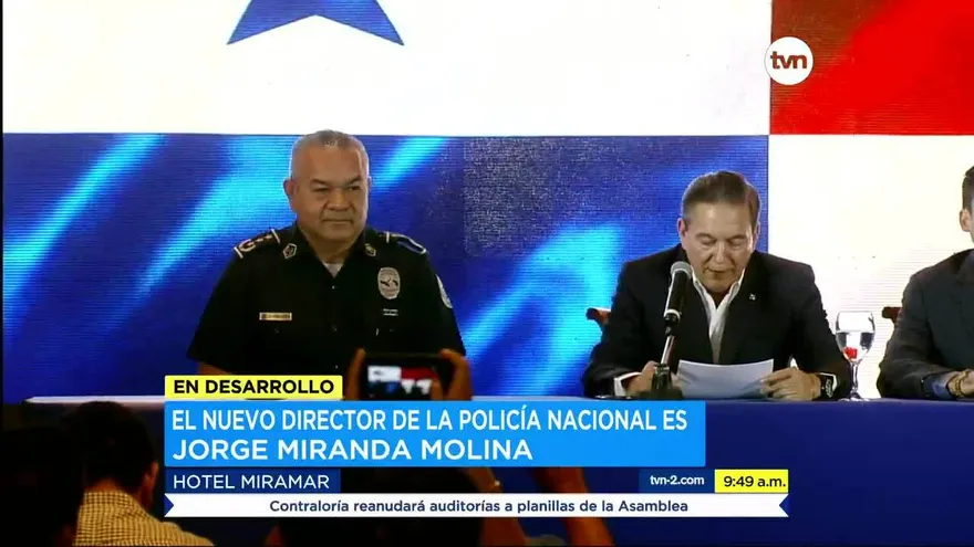 Comisionado Jorge Miranda, director designado de la Policía Nacional