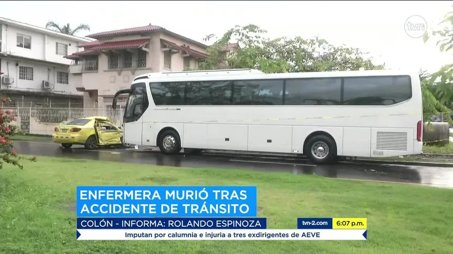 Una enfermera muere por colisión en Colón