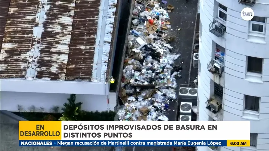 Vertederos improvisados en varios puntos de la capital