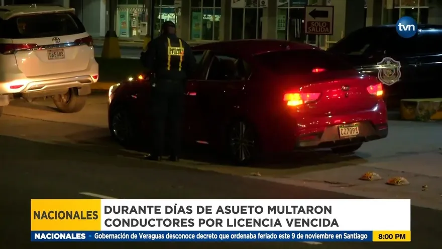 Muchos conductores fueron sorprendidos con licencias vencidas