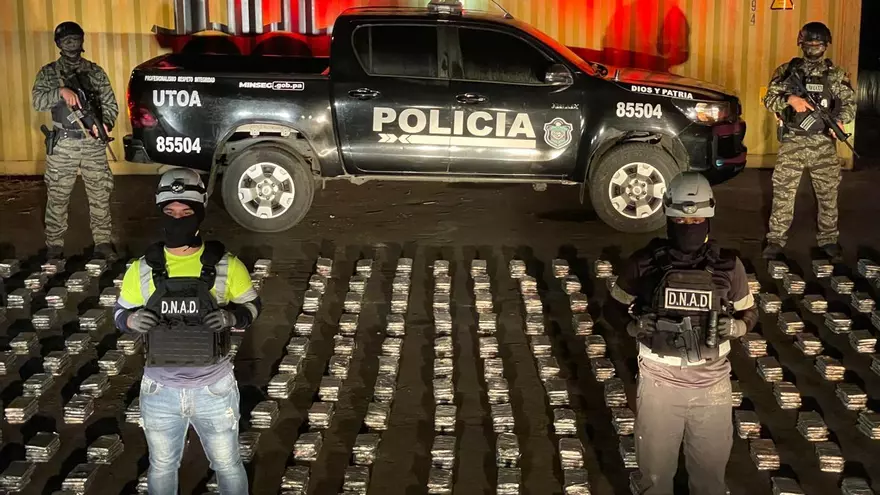 Decomiso de droga realizado por la Policía Nacional.
