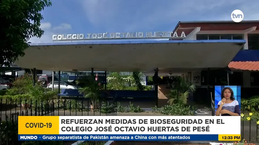 Refuerzan medidas de bioseguridad en escuela de Pesé