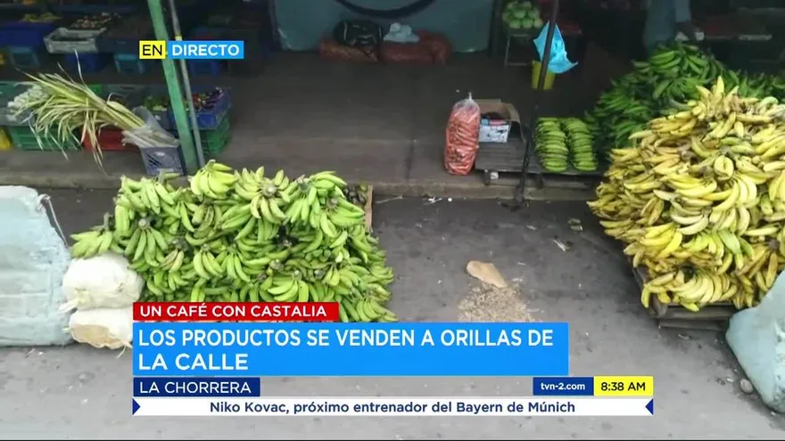 Calle en La Chorrera se ha convertido en un mercado improvisado
