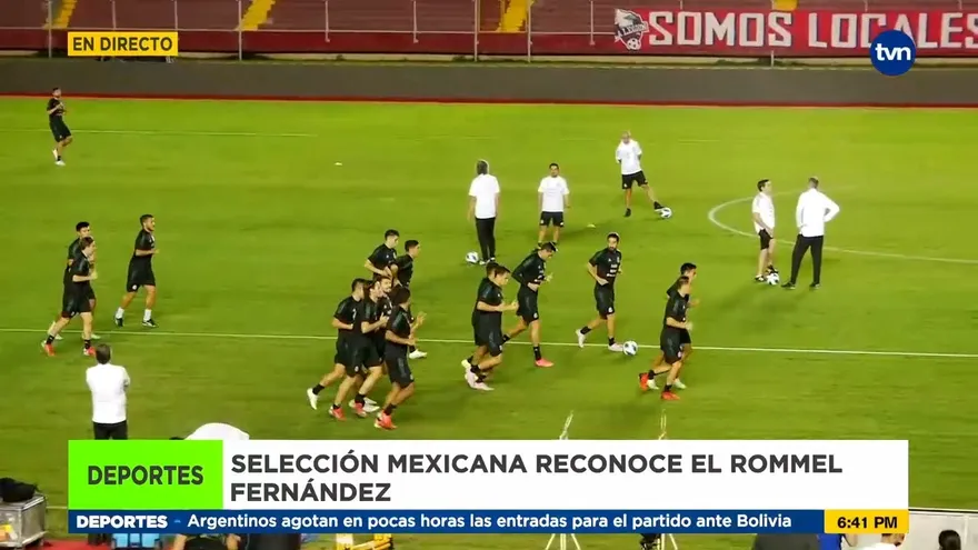 La selección de México hace reconocimiento de cancha