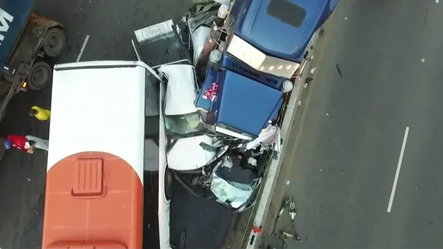 Reporte del accidente múltiple en Tocumen