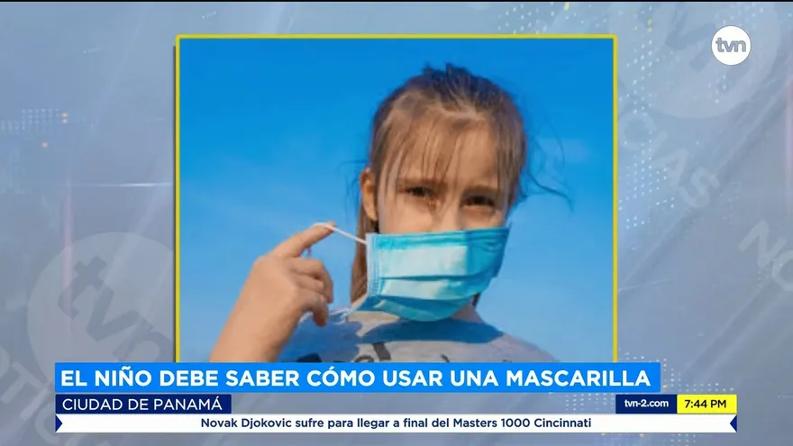 El niño debe saber cómo usar una mascarilla