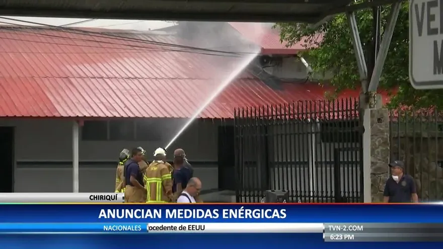 Medidas enérgicas contra reos que causaron fuego en Cárcel Pública de David