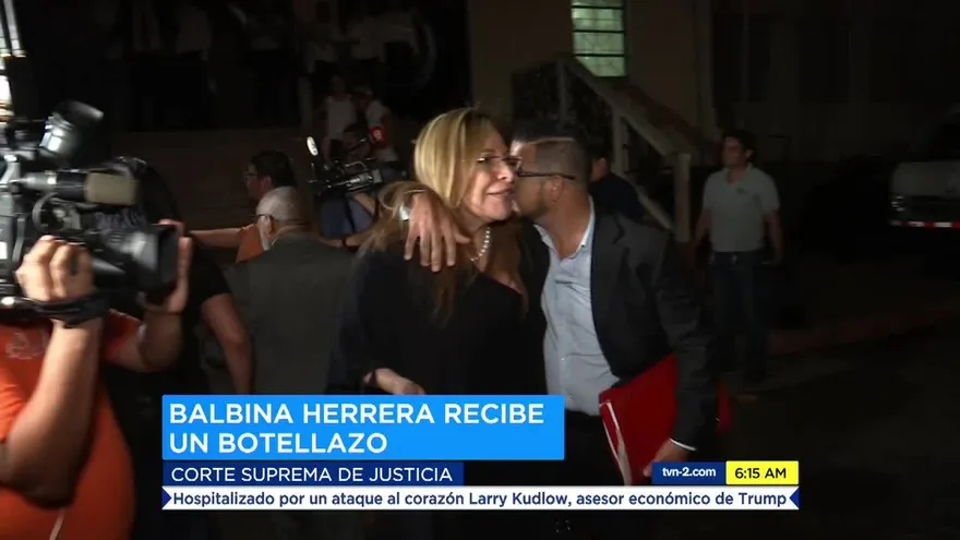 Agreden a Balbina Herrera