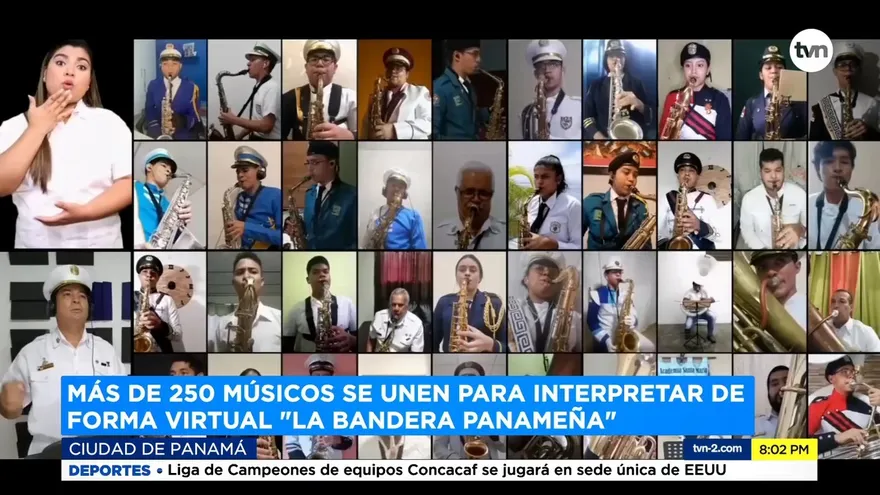 Interpretan de forma virtual "La Bandera Panameña"
