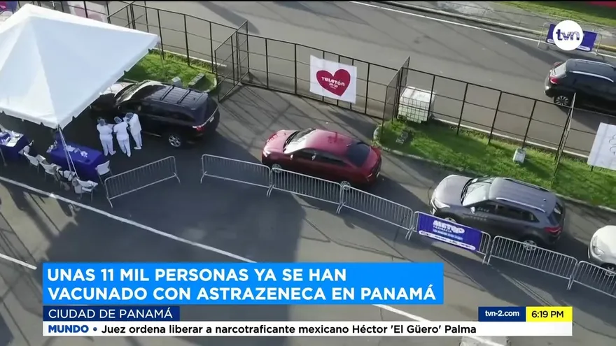 Unas 11 mil personas en Panamá ya se vacunaron con Astrazeneca y más de 630 mil con Pfizer