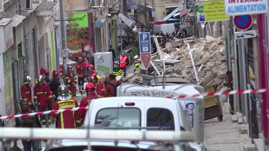 Al menos ocho desaparecidos por colapso de edificios en Marsella