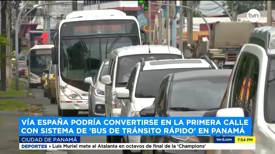 Vía España podría convertirse en la primera calle con sistema de 'bus de tránsito rápido'