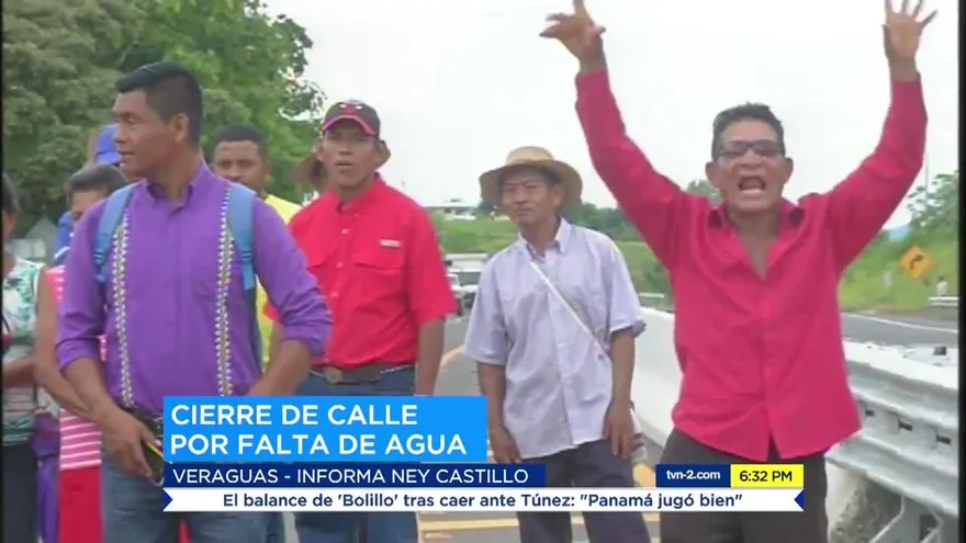 Comunidad de Veraguas protesta por falta de agua