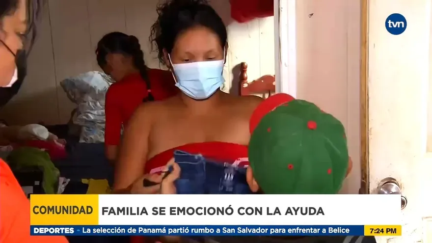 Karen Muñoz y su familia fueron sorprendidos con una donación