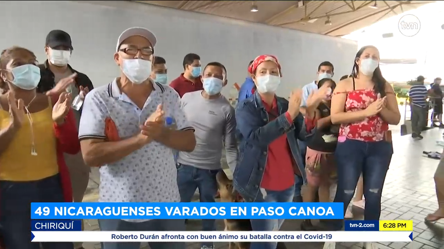 Nicaragüenses se mantiene varados en Paso Canoas
