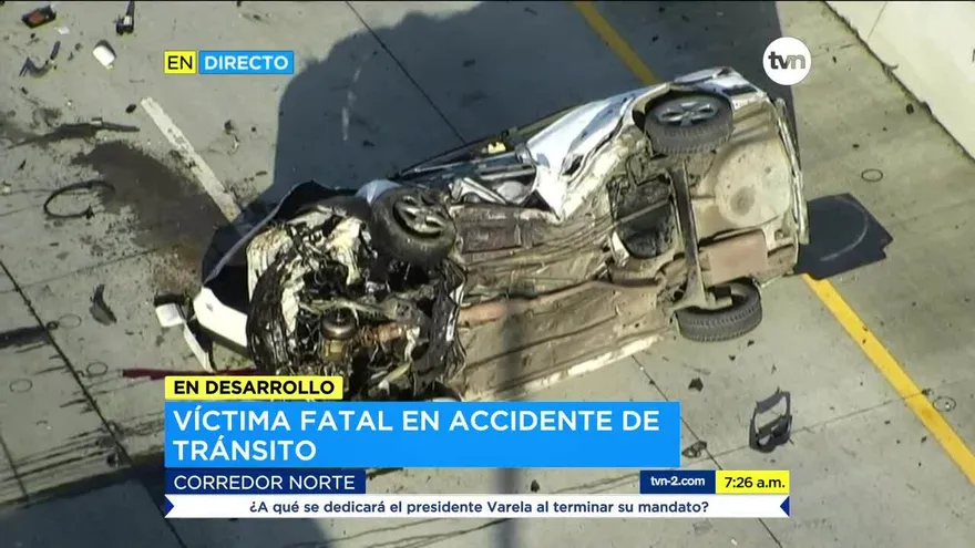 Una víctima fatal deja accidente de tránsito en el Corredor Norte