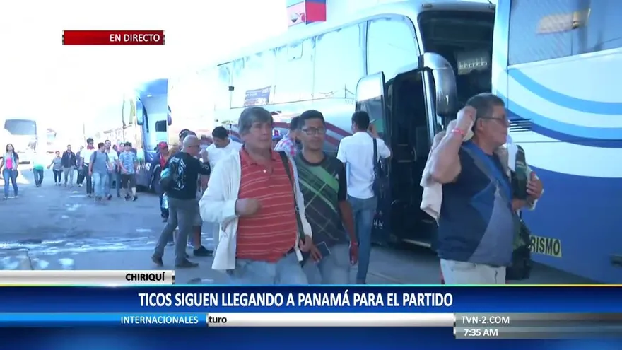 Fanáticos ticos llegan a Panamá